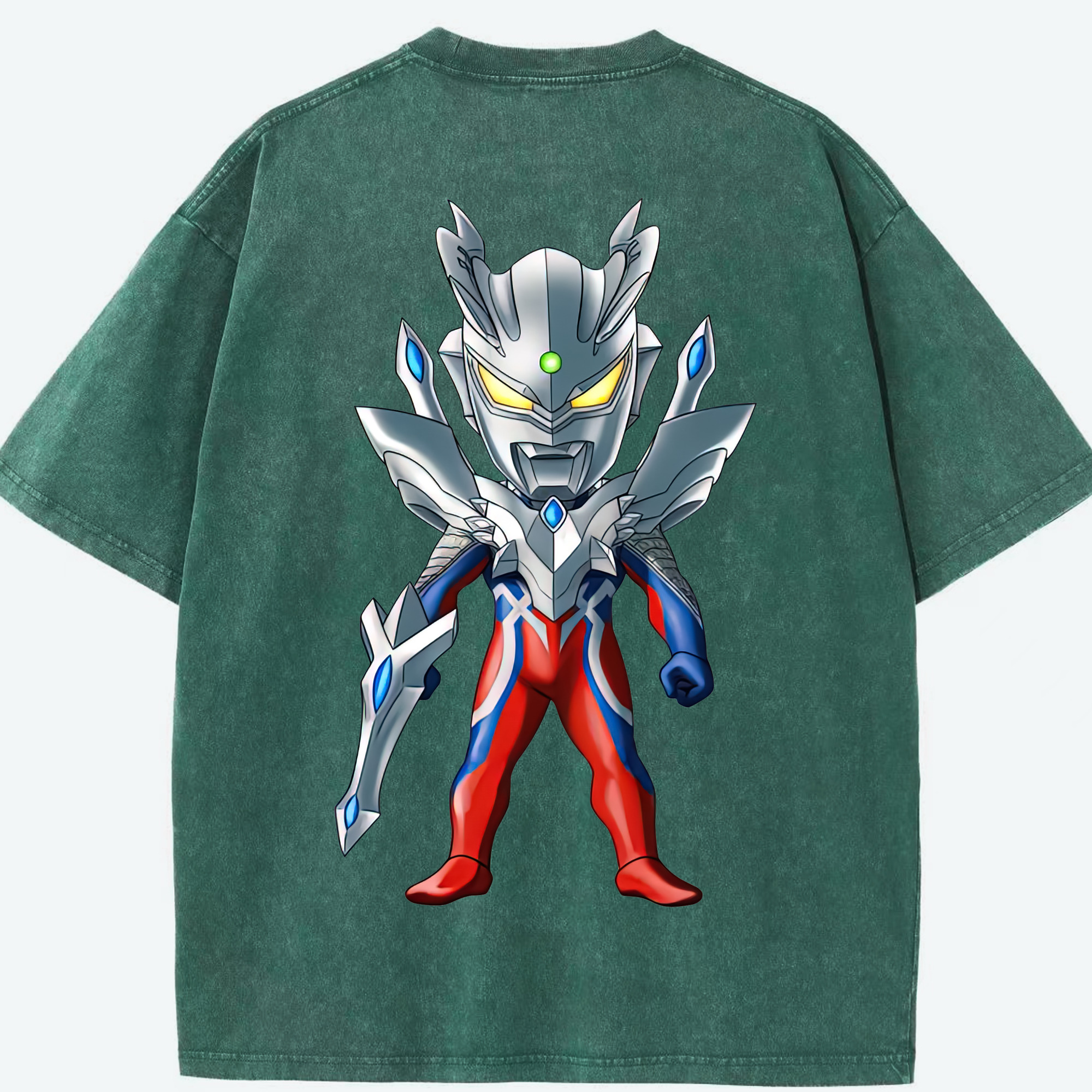 （画像用） ウルトラマン Ultraman 綿100% ヴィンテージ風 半袖Tシャツ（背面プリント）